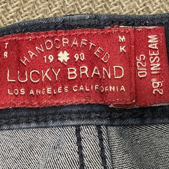 LUCKY BRAND * Charlie Super Skinny * DARK WASH Stretch JEANS * super soft 0 / 25 - Picture 7 of 9